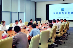 國投高新董事長丁后穩來浙江醫藥調研